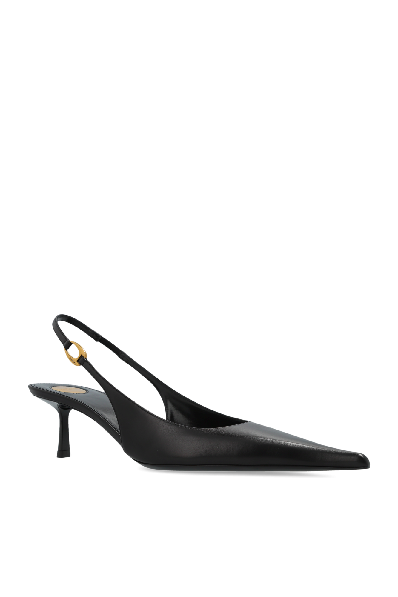G947 YSL 黒 ハイヒール ロゴヒール　23cm Saint Laurent（サンローラン）の「サンローラン☆Saint Laurent